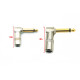 Dragon Switch | TS Right Angled Short Barrel Form Factor Mono Plugs 1/4 Gold tip