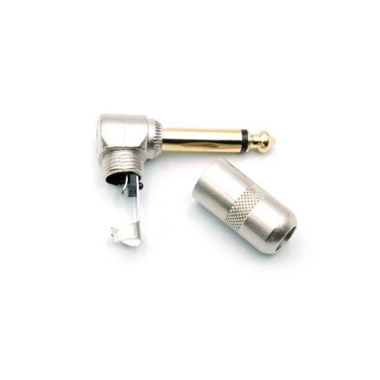 Dragon Switch | TS Right Angled Short Barrel Form Factor Mono Plugs 1/4 Gold tip