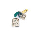 Dragon Switch | TS Right Angled Mono Pancake Plugs Mini Nickel