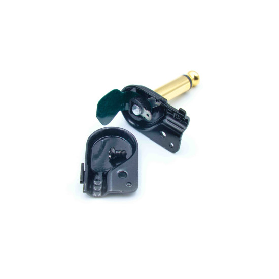 Dragon Switch | TS Right Angled Mono Pancake Plugs Mini Black