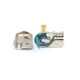 Dragon Switch | TS Right Angled Mono Pancake Plugs Mini Nickel