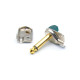 Dragon Switch | TS Right Angled Mono Pancake Plugs Mini Nickel