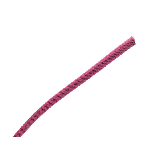 Braided Cable Sleeve PET - 6mm Expandable - Pink