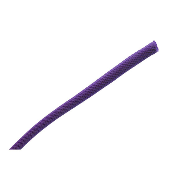 Braided Cable Sleeve PET - 6mm Expandable - Violet