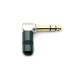 Dragon Switch | TRS Right Angled Short Barrel Form Factor Stereo Plugs 1/4 Gold tip Black