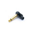 TS Right Angled Mono Pancake Mini Plugs Black