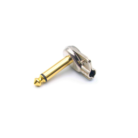 Dragon Switch | TS Right Angled Mono Pancake Plugs Mini Nickel