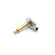 Dragon Switch | TS Right Angled Mono Pancake Plugs Mini Nickel