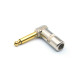 Dragon Switch | TS Right Angled Nickel Mute Mono Plugs 1/4 Gold tip