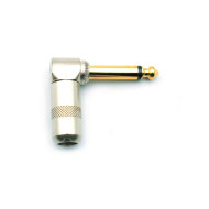 TS Right Angled Short Barrel Form Factor Mono Plugs 1/4 Gold tip