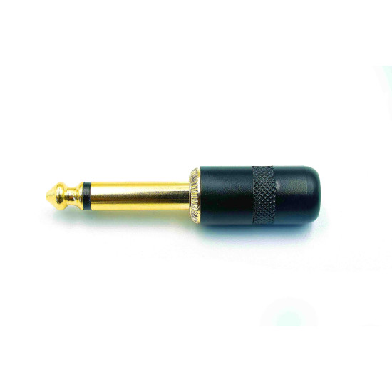 Dragon Switch | TS Straight Mono Short Barrel Plugs 1/4 Gold tip Black