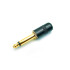TS Straight Mono Short Barrel Plugs 1/4 Gold tip Black