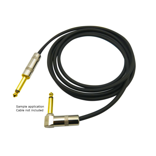 Dragon Switch | TS Right Angled Mono Plugs 1/4 Gold tip