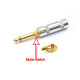 Dragon Switch | TS Straight Mono Nickel Mute Plugs 1/4  Gold tip
