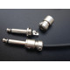 Dragon Switch | SquarePlug SPS4 Compact Soldered Straight 1/4'' Plug, Matte Nickel Dragon Switch | SquarePlug SPS4 Compact Soldered Straight 1/4'' Plug, Matte Nickel