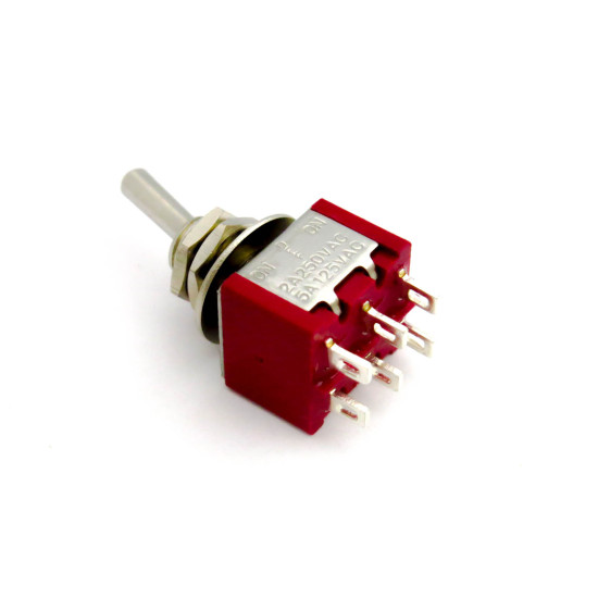 DPDT Mini Toggle Switch ON-OFF-ON