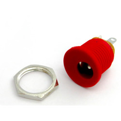 DC Power Jack 2.1mm with board - RED