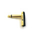 TS Right Angled Mono Pancake Plugs 1/4  Gold tip and body
