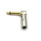 TS Right Angled Mono Plugs 1/4 Gold tip