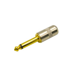 TS Straight Mono Short Barrel Plugs 1/4 Gold tip TS Straight Mono Short Barrel Plugs 1/4 Gold tip