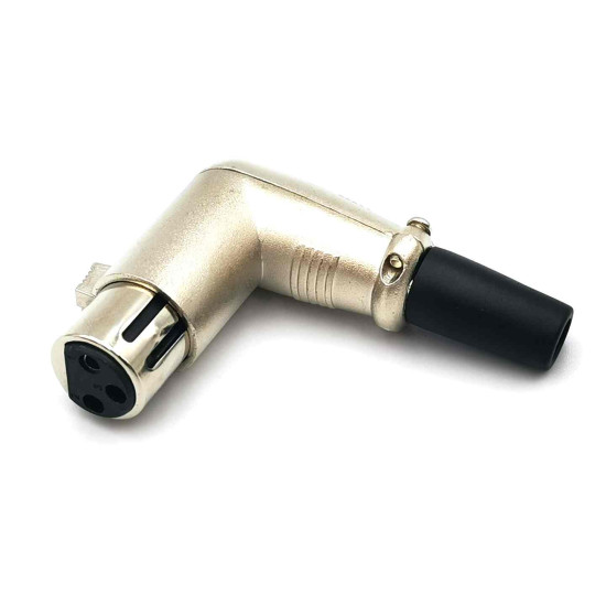 XLR Right Angled Male/Female Set Microphone Plugs