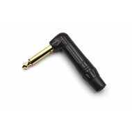 TS Angled Muted/Silent Mono Plug 1/4 Gold Tip