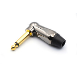 TS Angled Solderless Mono Plugs 1/4 Gold tip TS Angled Solderless Mono Plugs 1/4 Gold tip