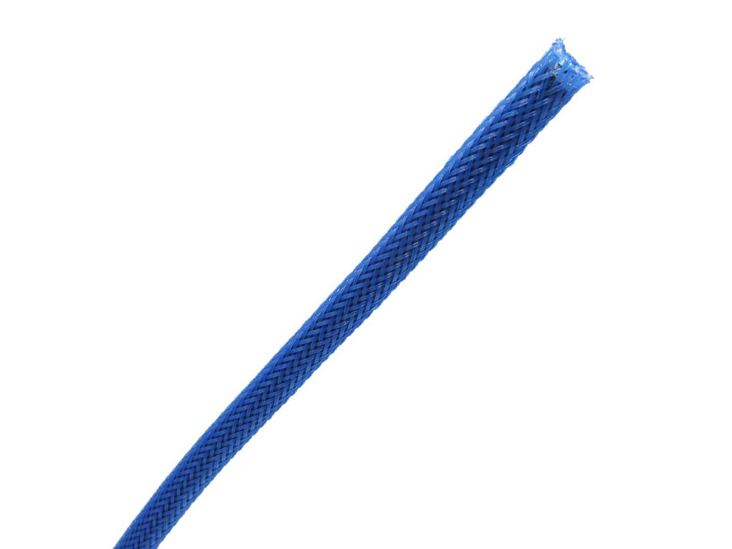 Braided Cable Sleeve PET - 6mm Expandable - Blue