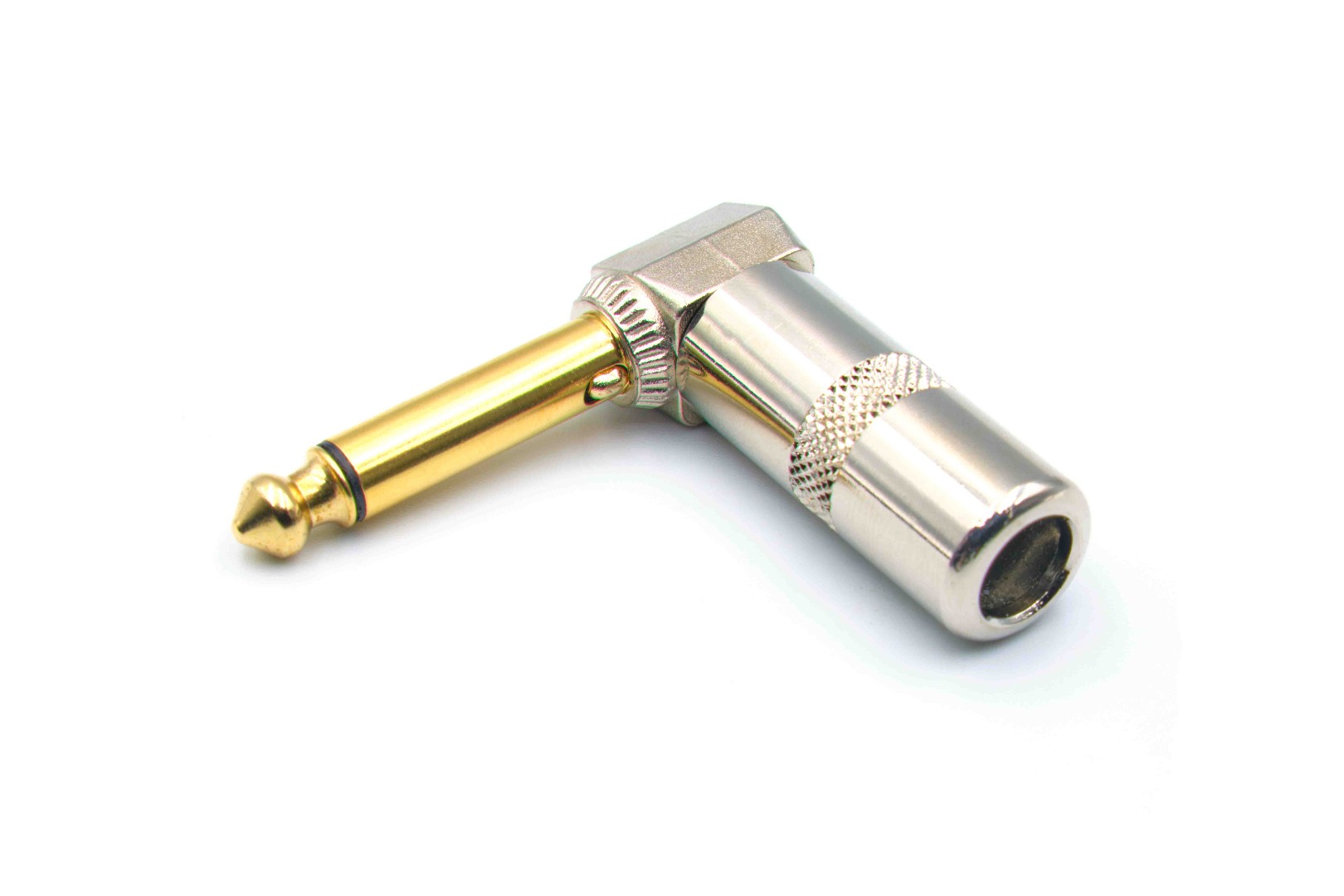 TS Right Angled Nickel Mute Mono Plugs 1/4 Gold tip
