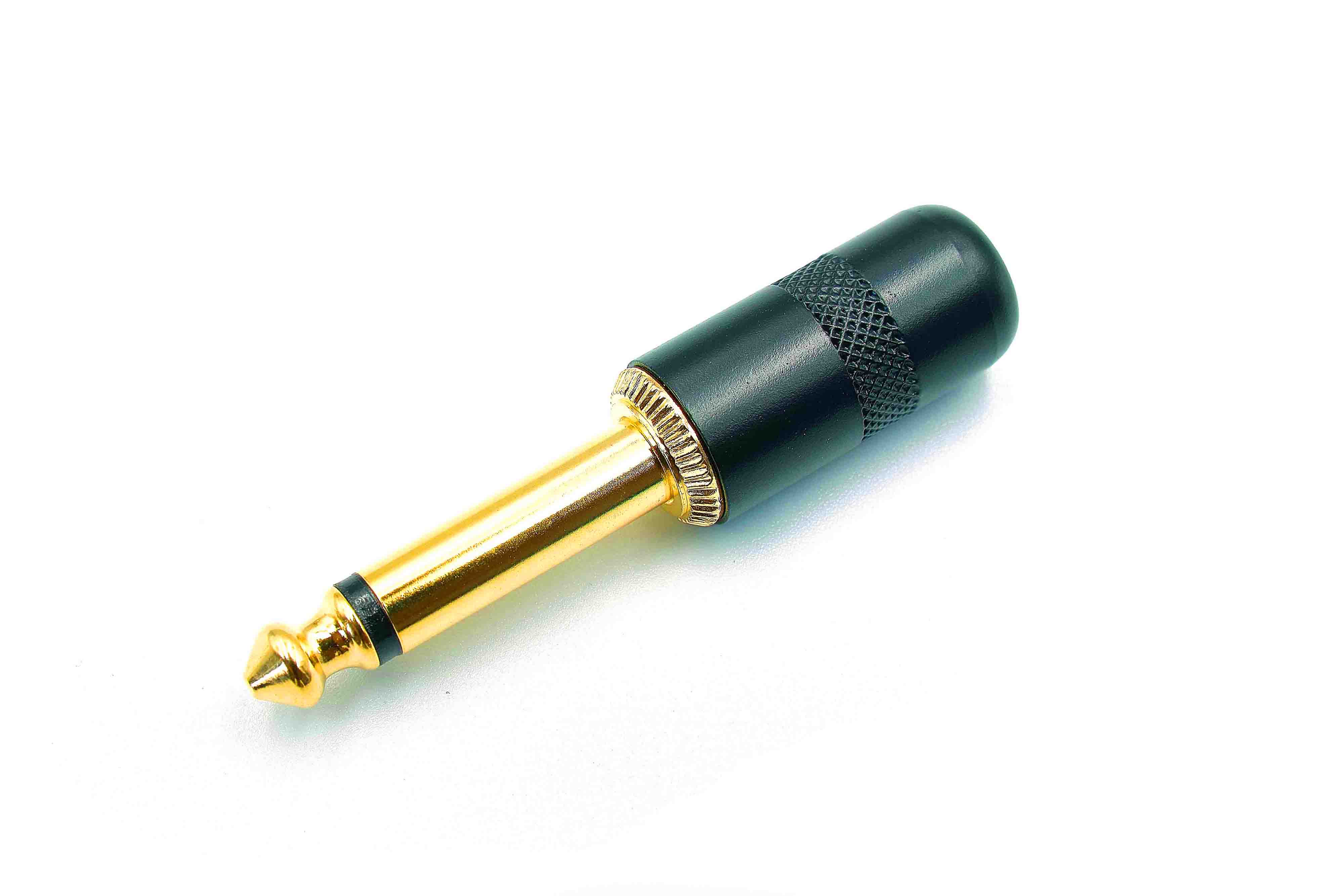 TS Straight Mono Short Barrel Plugs 1/4 Gold tip Black