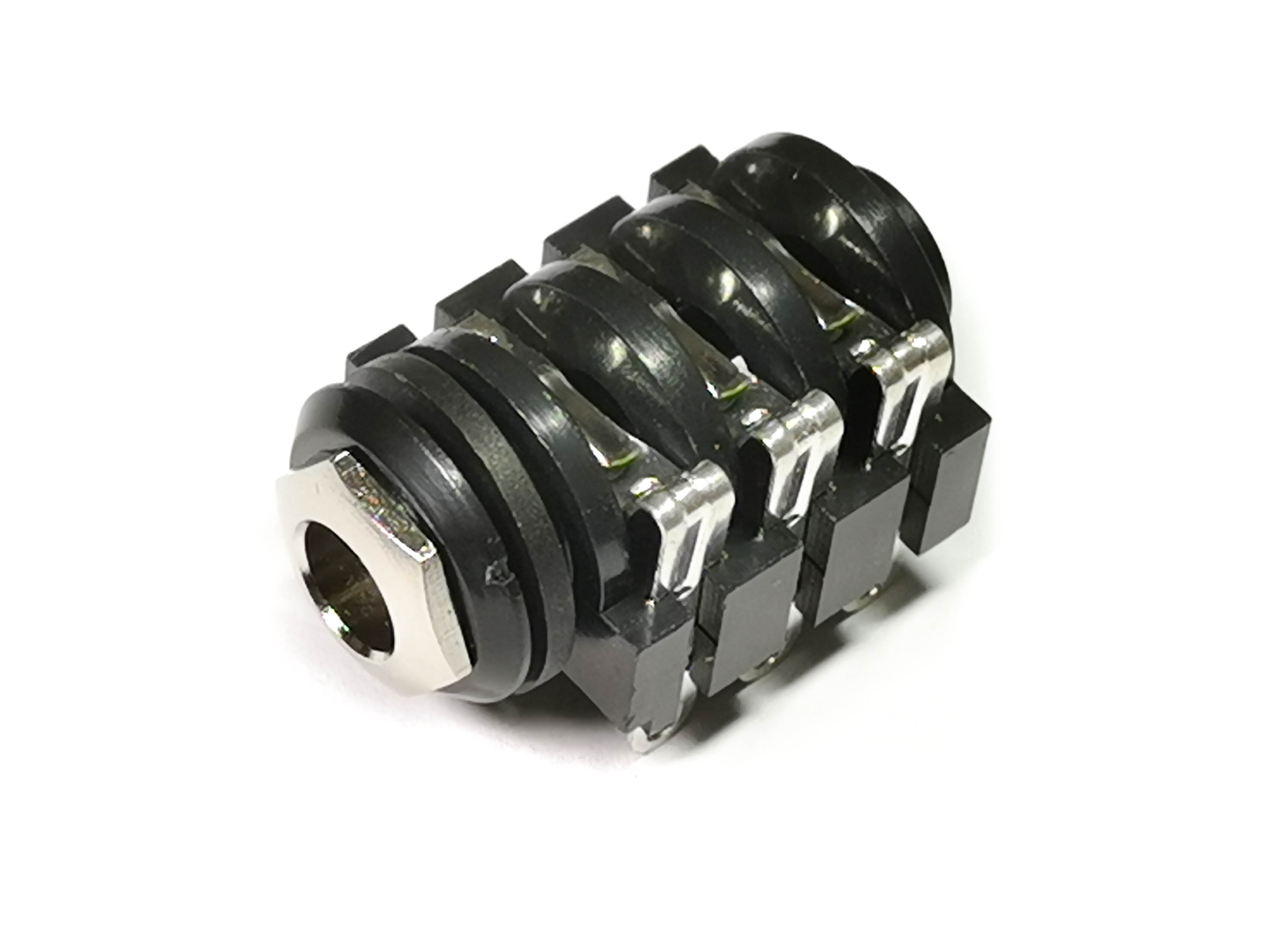 Insulated Jack  1/4, 6 pin Solder Lug