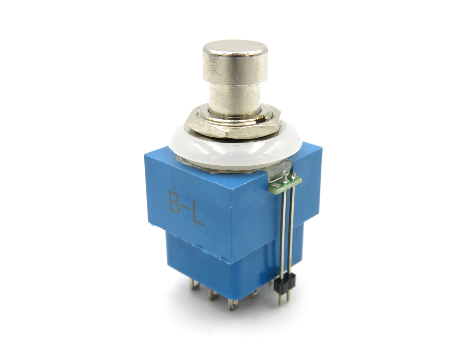 3PDT With LED Momentary Solder Lug Footswitch Blue