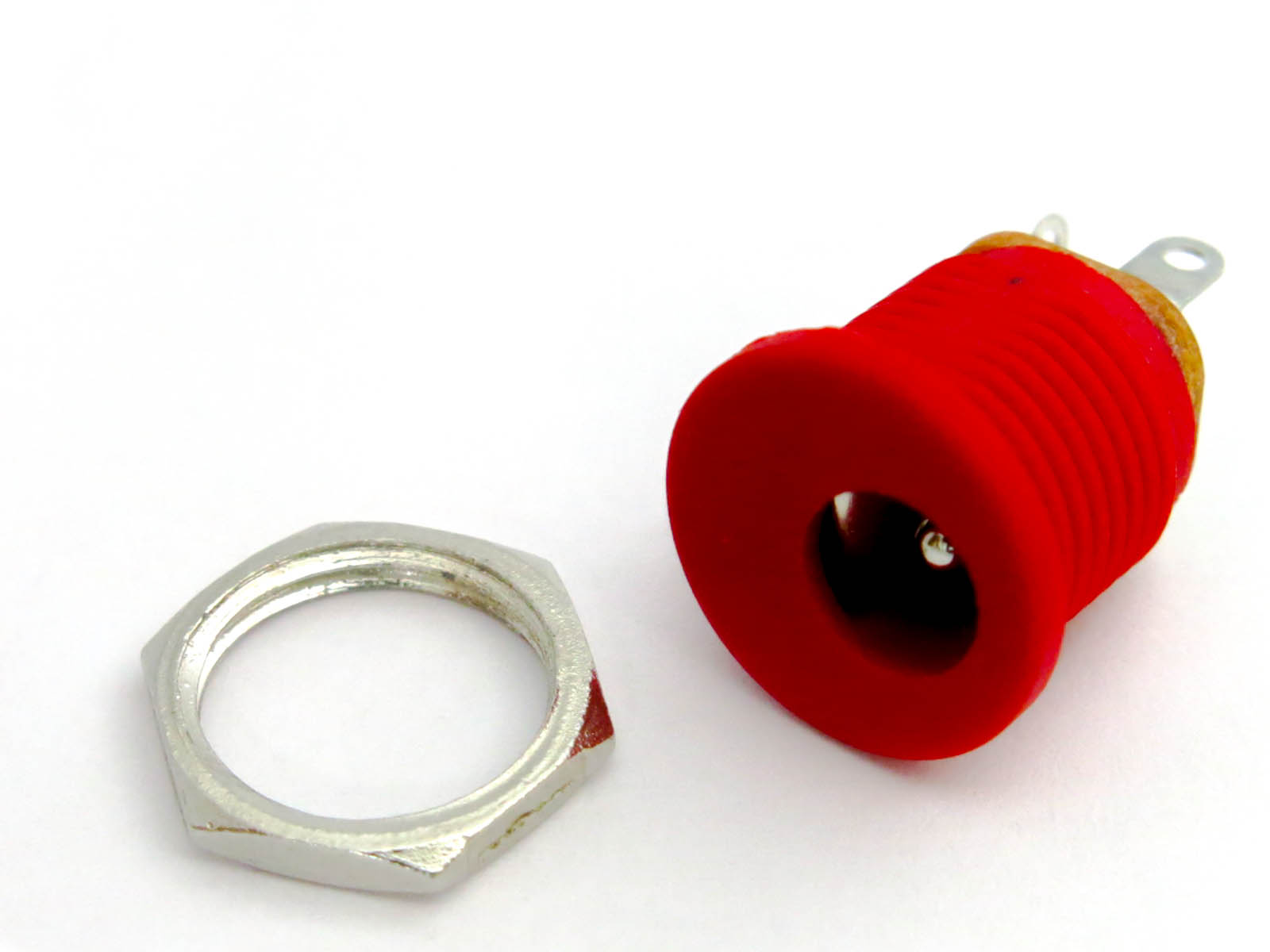 DC Power Jack 2.1mm with board - RED