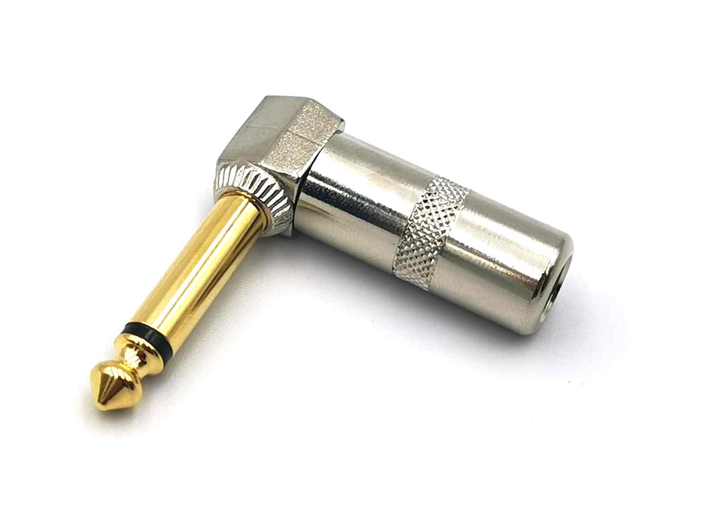 TS Right Angled Mono Plugs 1/4 Gold tip