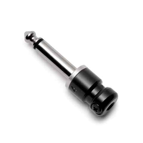 SquarePlug SPS4 Compact Soldered Straight 1/4'' Plug, Black